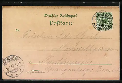 Lithographie Halle a/Saale, Gasthaus Reilsburg, Burg Giebichenstein