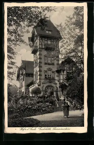 AK Hof a. d. Saale, Gaststätte Theresienstein