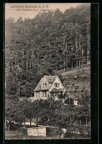 AK Auerbach a. d. B., Villa Friedrichs Ruhe