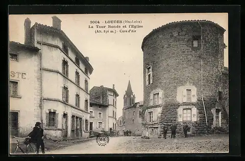 AK Loudes, la tour Ronde et l`Eglise