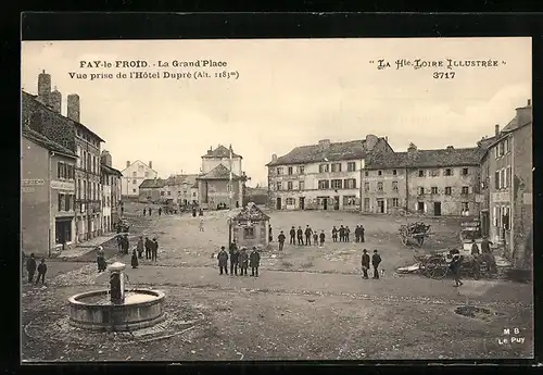 AK Fay-le-Froid, Vue prise de l`Hotel Dupré