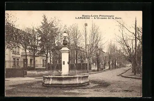 AK Langeac, L'Avenue de la Gare