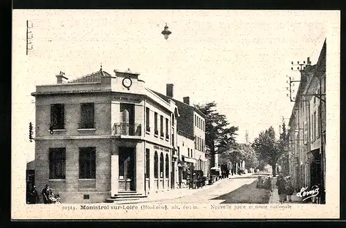 AK Monistrol-sur-Loire, Nouvelle poste et route nationale