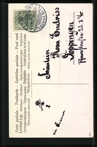 AK Weihnachtsengel mit Tannenbaum, Fröhliche Weihnachten