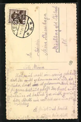 AK Kleiner Schornsteinfeger und Glücksschweine