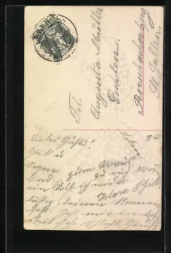 Foto-AK Amag Nr. 60869 /6: Junge Dame mit silbernem Kopfband