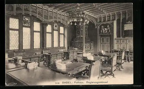 AK Basel, Rathaus, Regierungsratssaal