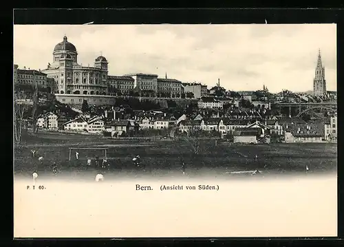 AK Bern, Panoramaansicht der Südseite