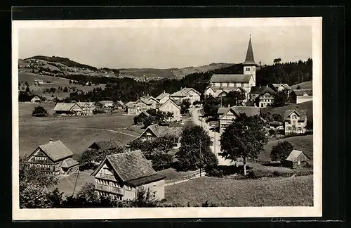 AK Haslen, Teilansicht mit Kirche