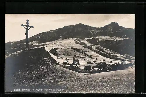 AK Brülisau, Teilansicht mit Hohen Kasten und Kamor