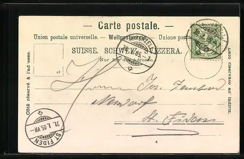 AK Appenzell, Totale im Winterglanz