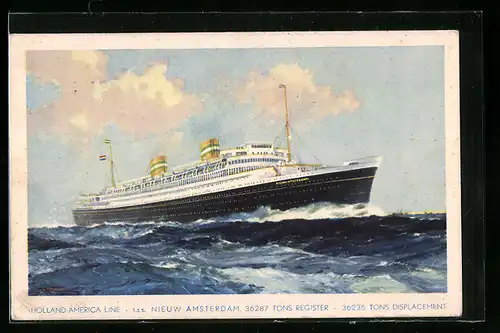 AK Holland-America Line, t.s.s. Nieuw Amsterdam, Passagierschiff