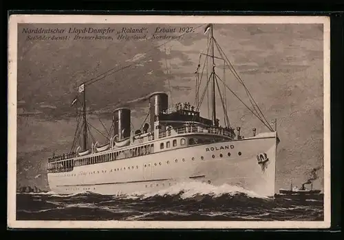 AK Dampfer Roland, Norddeutscher Lloyd