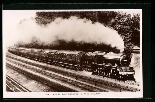 AK The Merseyside Express from L. M. S. Railway, englische Eisenbahn