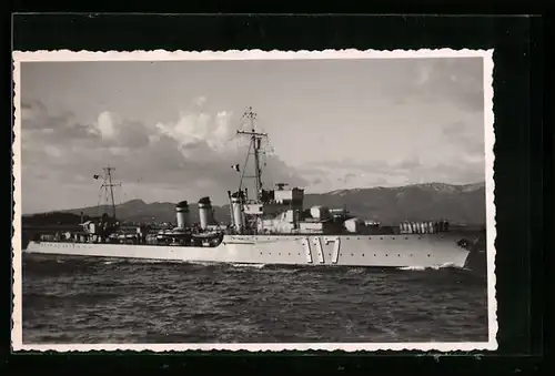 AK Torpilleur Bordelais 117, Kriegsschiff