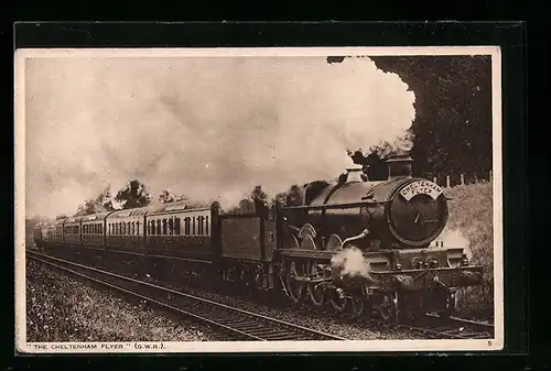 AK Englische Eisenbahn The Cheltenham Flyer, GWR
