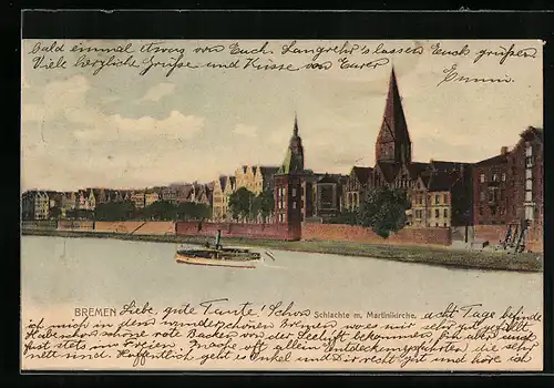 AK Bremen, Schlachte mit Martinikirche