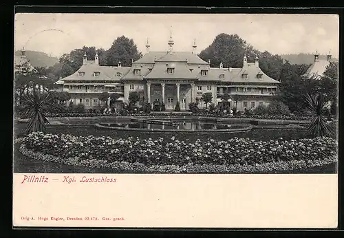 AK Dresden-Pillnitz, Kgl. Lustschloss, Aussenansicht