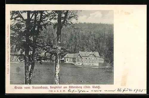 AK Adlersberg /Thür. Wald, Berghotel Stutenhaus