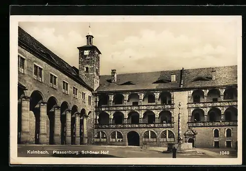 AK Kulmbach, Plassenburg, Schöner Hof