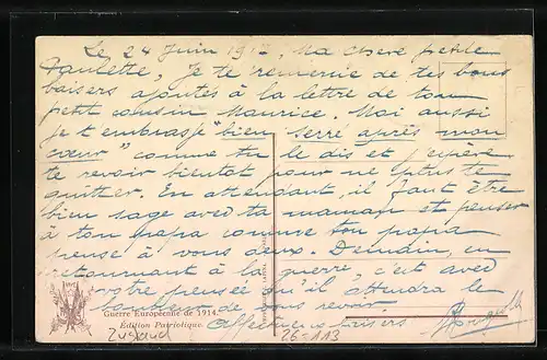 Künstler-AK S. Solomko: La lettre du Pape Benoit XV à Guillaume, Kaiser Wilhelm II.