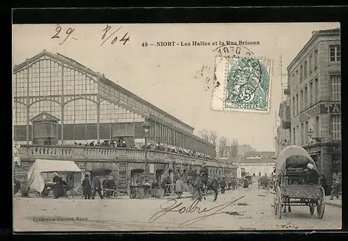AK Niort, Les Halles et la Rue Brisson