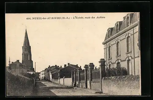 AK Nueil-les-Aubiers, L`Entrée, route des Aubiers