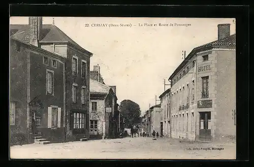 AK Cerizay, La Place et Route de Pouzauges