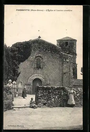 AK Pierrefitte, L`Eglise et l`ancien cimetiere