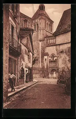 AK Thouars, Eglise St-Médard et Rue Ligonnier