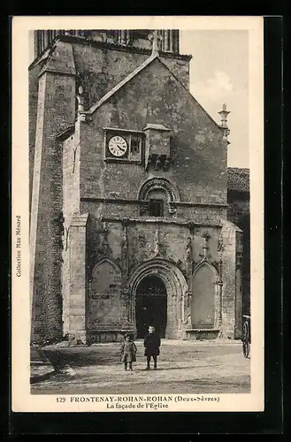 AK Frontenay-Rohan-Rohan, La facade de l`Eglise