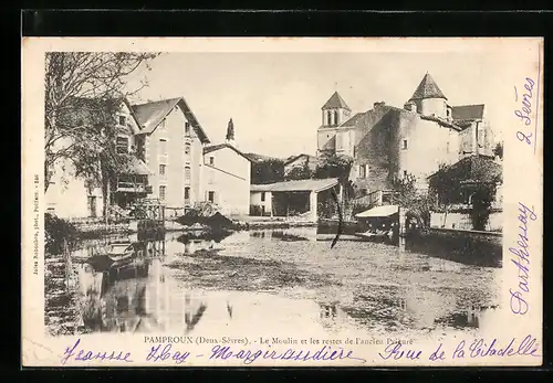 AK Pamproux, Le Moulin et les restes de l`ancien Prieure