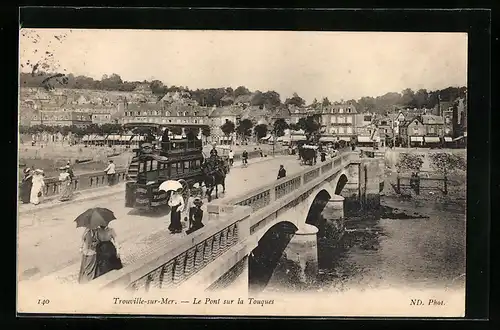 AK Trouville-sur-Mer, Le Pont sur la Touques