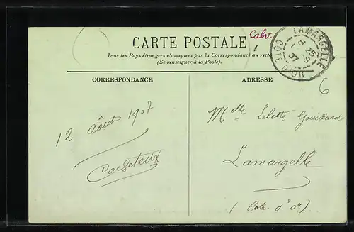 AK Trouville, La Poste de la Rue Victor-Hugo