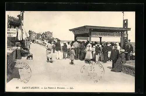 AK Saint-Aubin, La Pierre à Poissons
