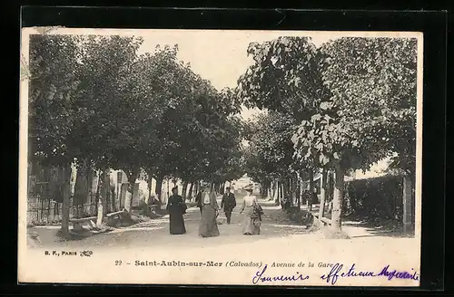 AK Saint-Aubin-sur-Mer, Avenue de la Gare