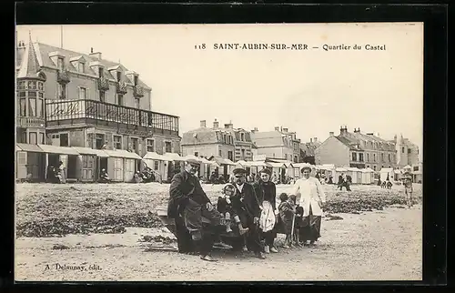 AK Saint-Aubin-sur-Mer, Quartier du Castel