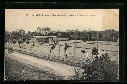 AK Saint-Aubin-sur-Mer, Tennis - Le Jeu de Paume