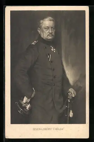 AK Generaloberst von Bülow, Portrait in Uniform