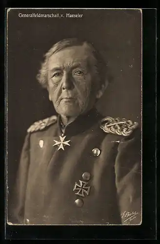 AK Generalfeldmarschall v. Haeseler in Uniform