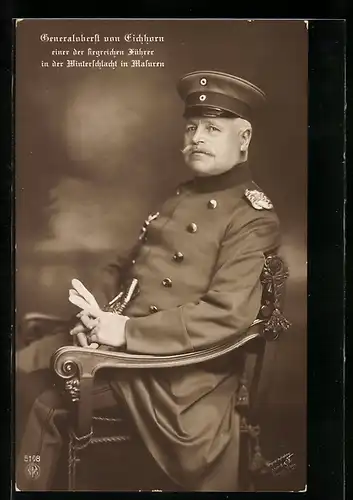 AK Generaloberst von Eichhorn in Uniform