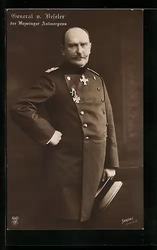Foto-AK Portrait General von Beseler in Uniform, der Bezwinger Antwerpens
