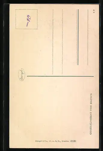 AK Herrführer Generaloberst von Hausen