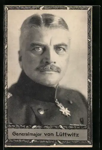 AK Generalmajor von Lüttwitz in Uniform