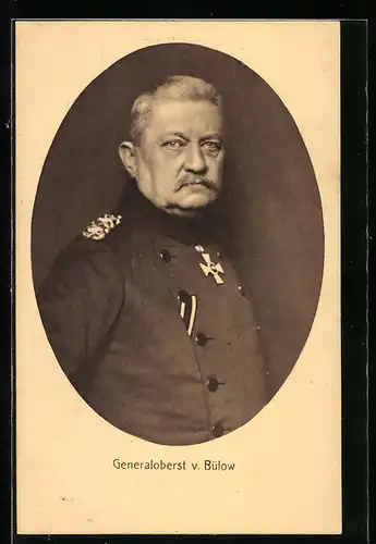 AK General von Bülow, Brustportrait