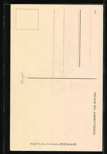 AK Generaloberst von Moltke mit Schnurrbart