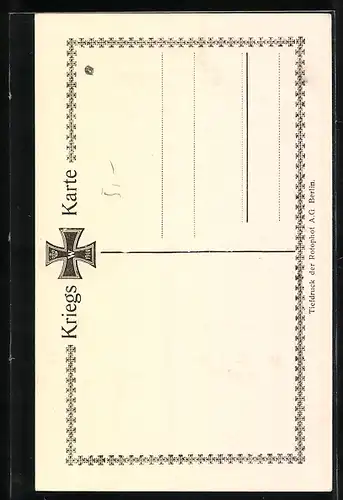 AK Heerführer von der Goltz in reich dekorierter Uniform