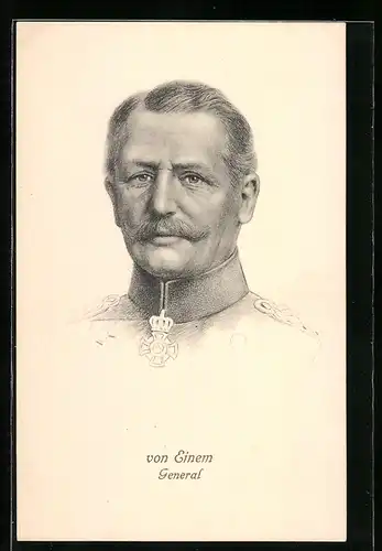 Künstler-AK Der Heerführer von Einem, General