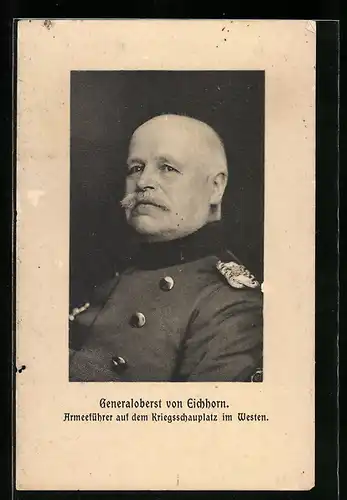 AK Generaloberst von Eichhorn, Armeeführer an der Westfront