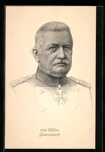 AK Heerführer Generaloberst von Bülow in Uniform